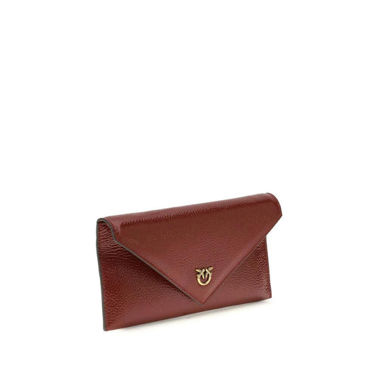 PINKO Bordeaux Calf Leather Bos Taurus Handtasche by PINKO