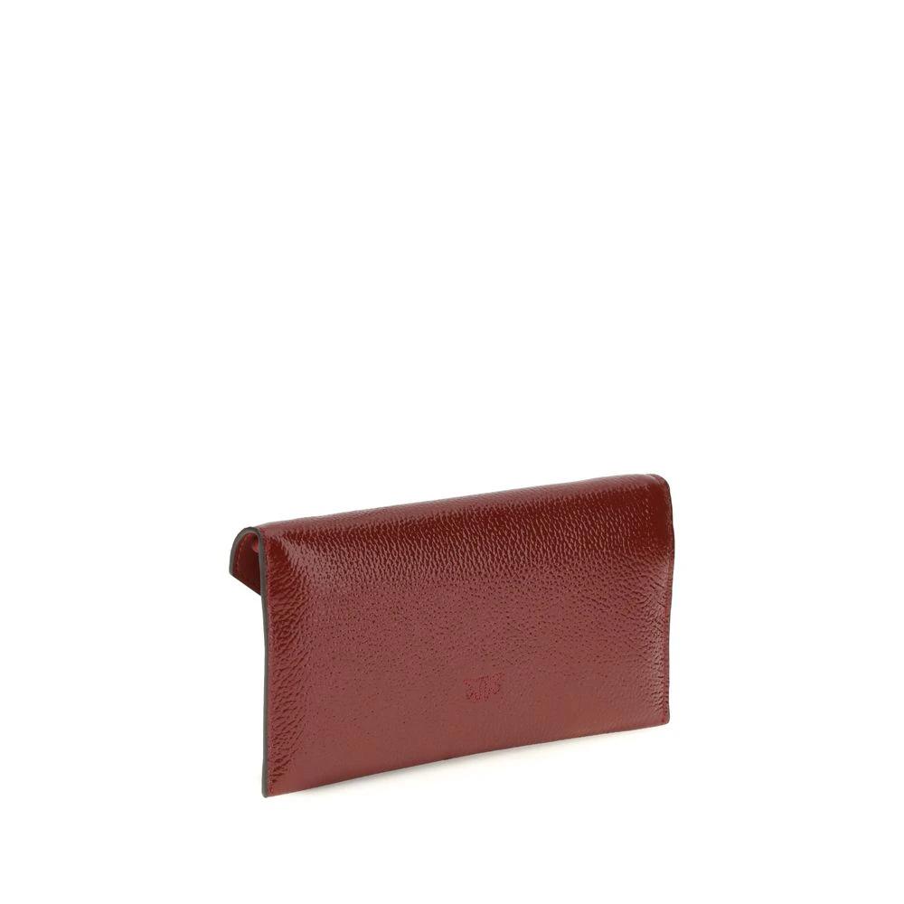 PINKO Bordeaux Calf Leather Bos Taurus Handtasche by PINKO