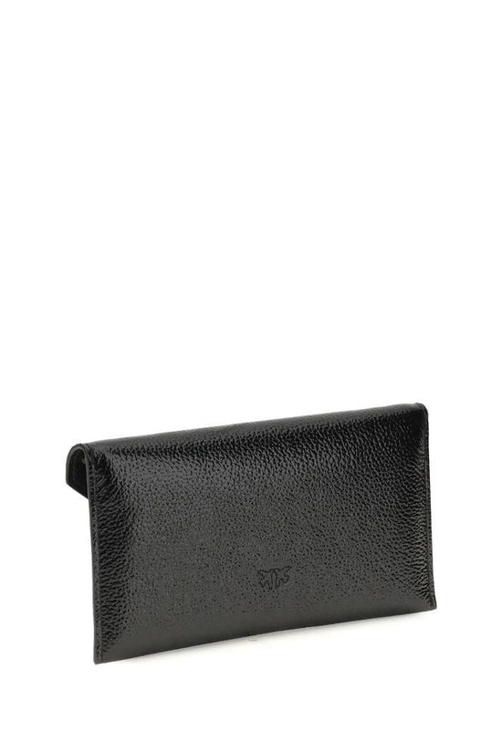 PINKO Schwarze Kalbsleder Bos Taurus Handtasche by PINKO