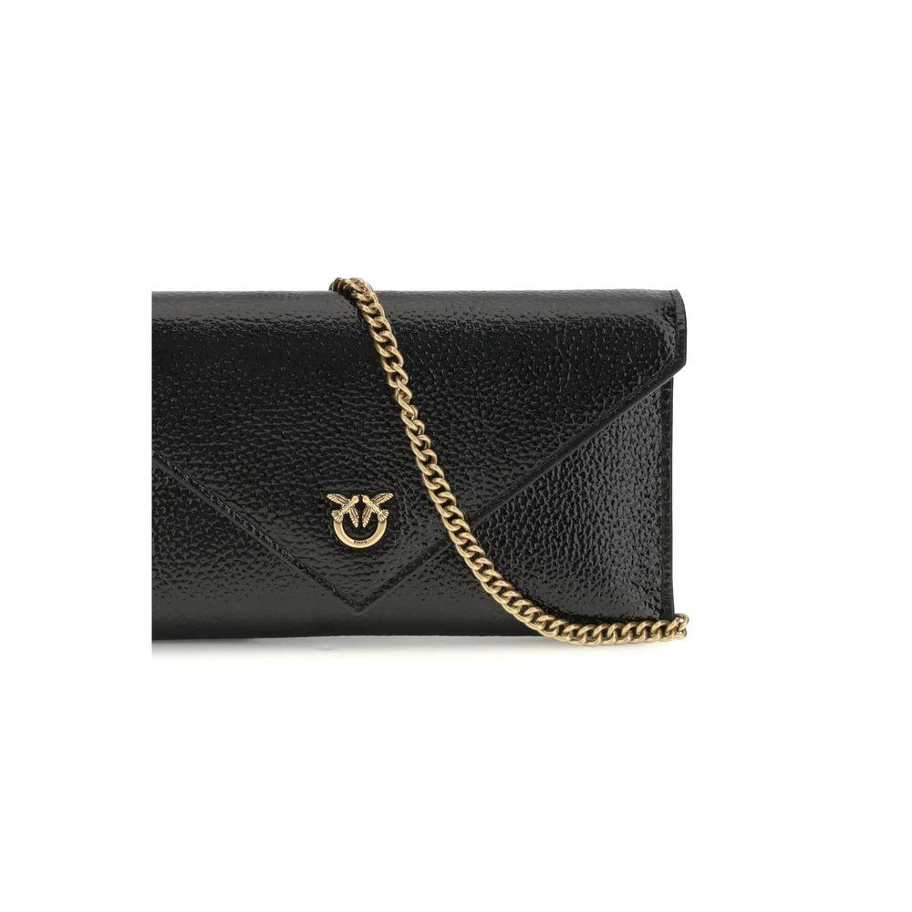 PINKO Schwarze Kalbsleder Bos Taurus Handtasche by PINKO