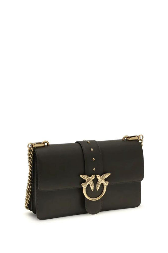 PINKO Bicolor Calf Leather Bos Taurus Schultertasche by PINKO