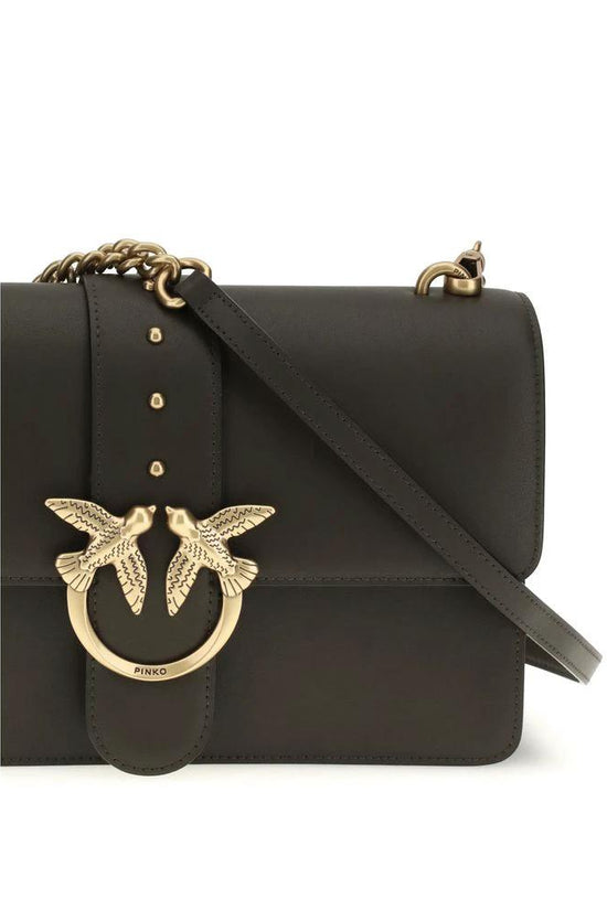 PINKO Bicolor Calf Leather Bos Taurus Schultertasche by PINKO
