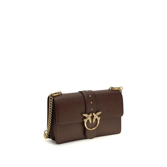 PINKO Braune Kalbsleder Bos Taurus Schultertasche by PINKO