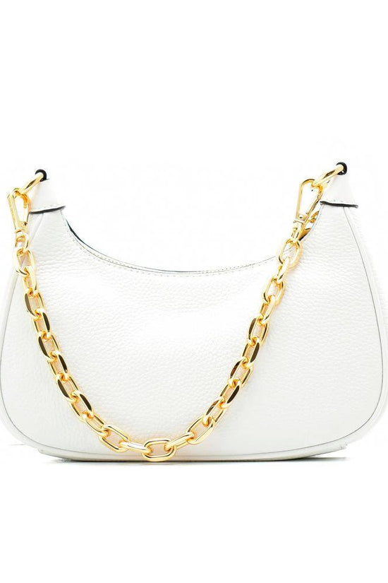 Michael Kors Weiße Leder Schultertasche by Michael Kors