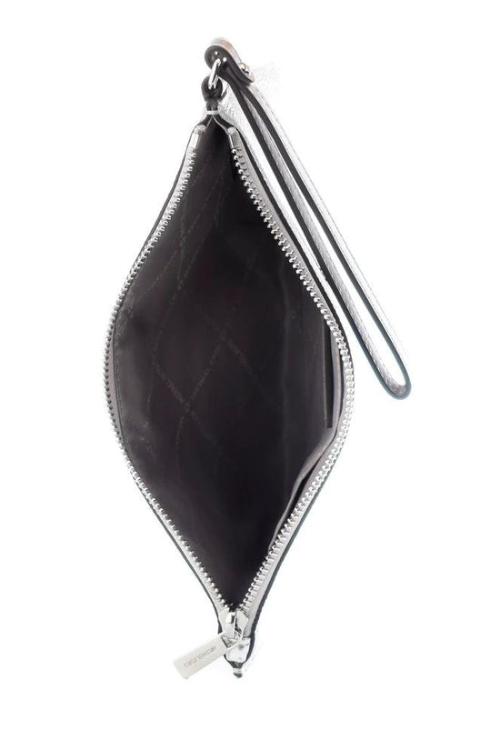 Michael Kors Graue Leder-Clutch by Michael Kors