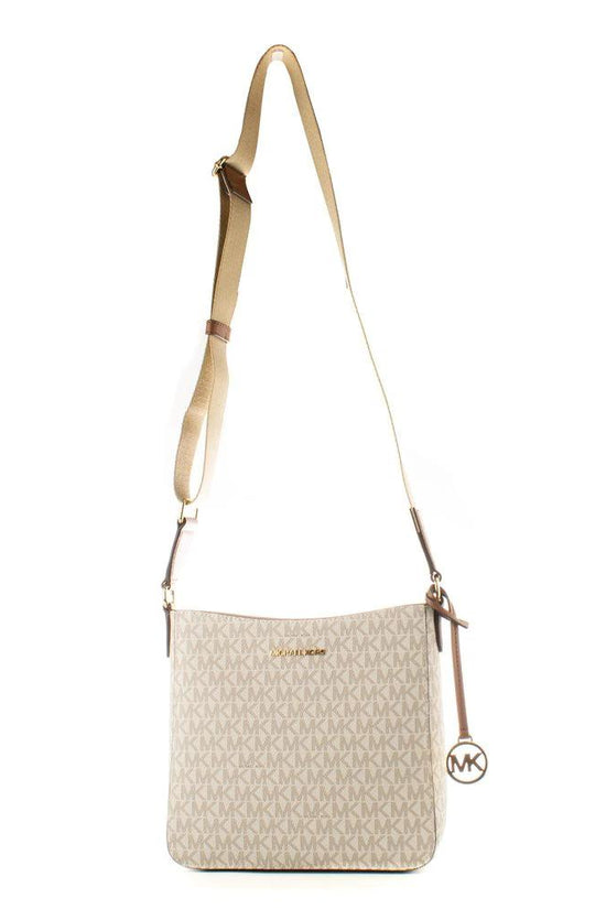 Michael Kors Beige Canvas Crossbody Bag by Michael Kors