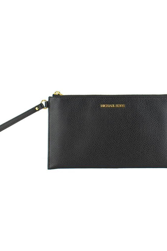 Michael Kors Schwarze Leder Pochette by Michael Kors