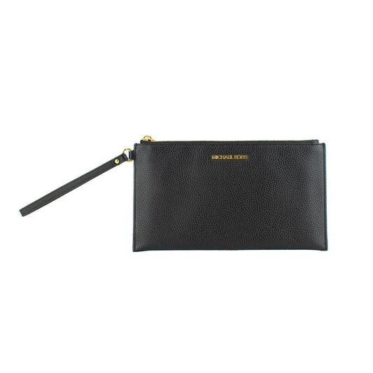 Michael Kors Schwarze Leder Pochette by Michael Kors