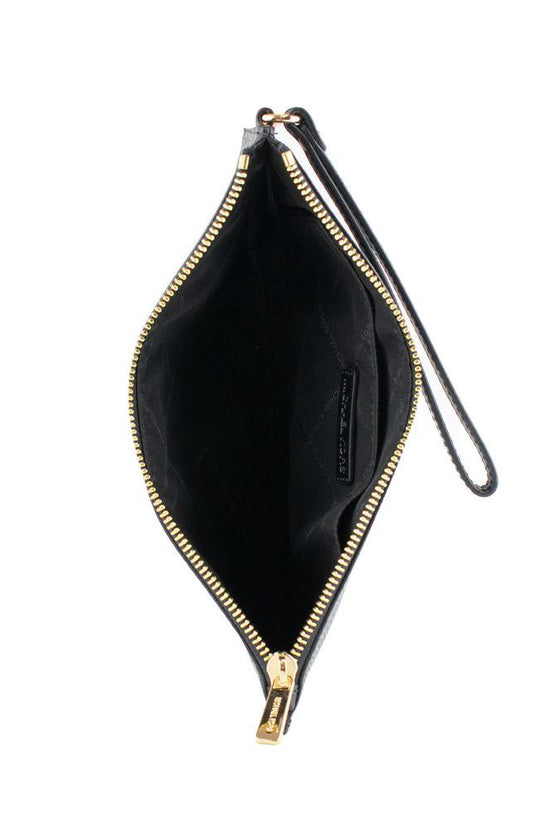 Michael Kors Schwarze Leder Pochette by Michael Kors