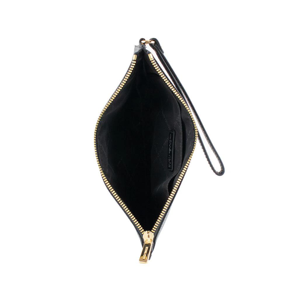 Michael Kors Schwarze Leder Pochette by Michael Kors