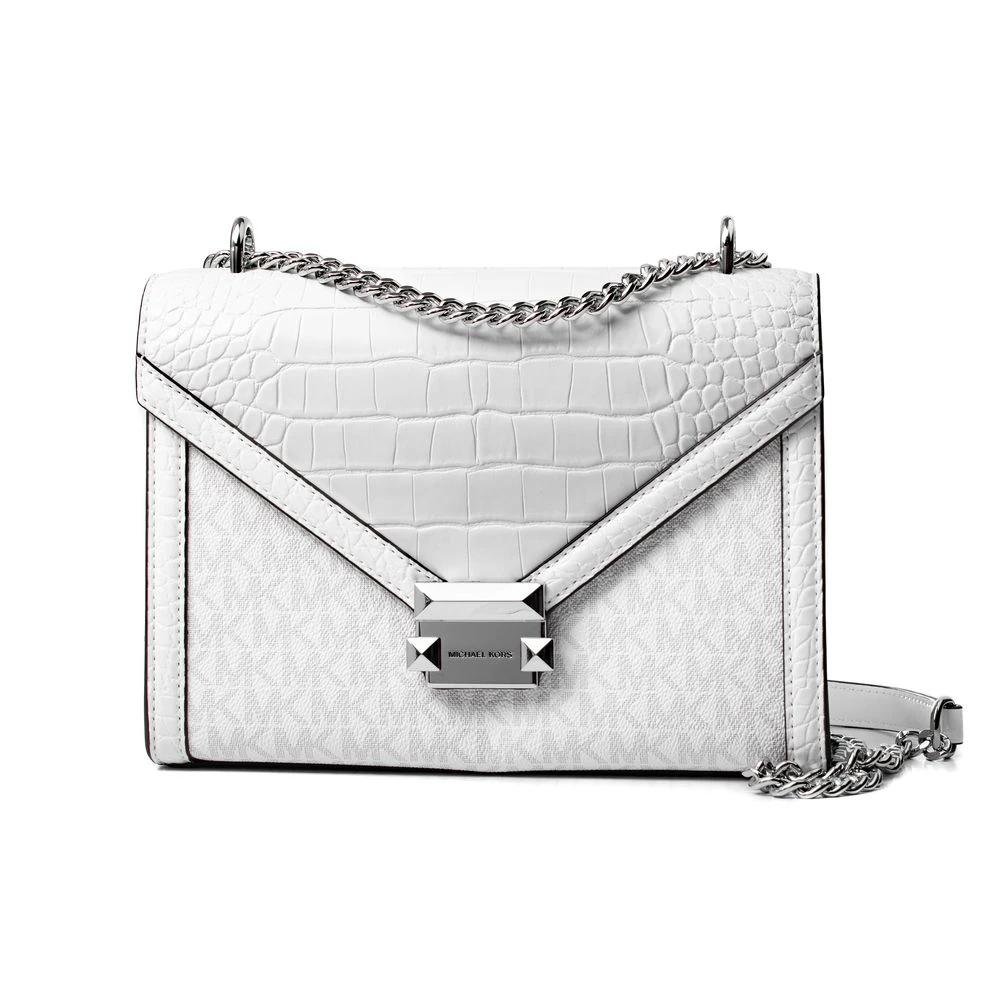 Michael Kors Weiße Canvas Umhängetasche by Michael Kors