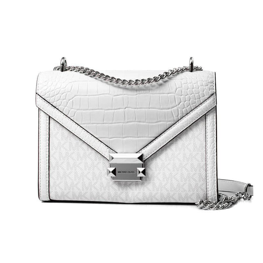 Michael Kors Weiße Canvas Umhängetasche by Michael Kors