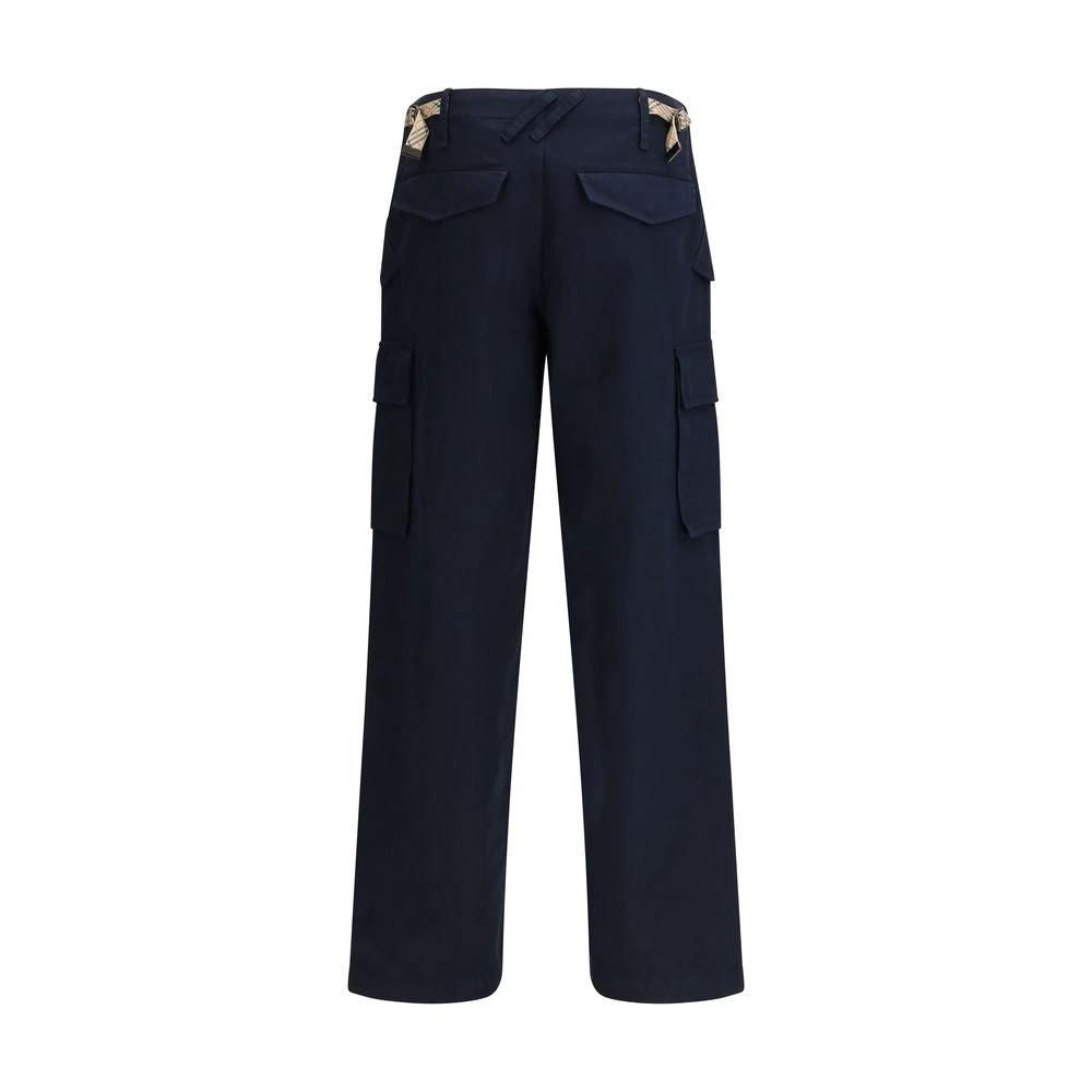 Burberry Blaue Cargo-Hose aus Baumwolle by Burberry