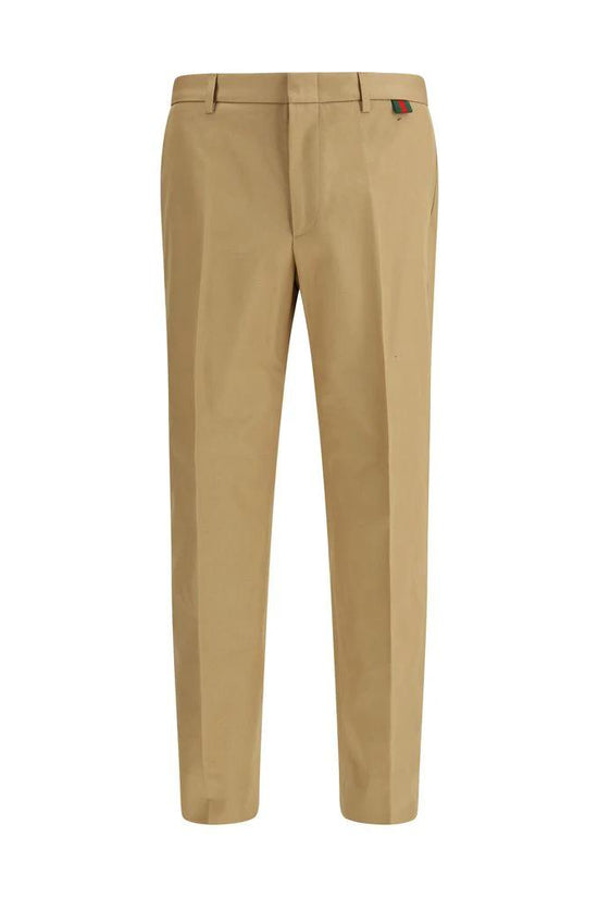 Gucci Beige Baumwollhose für den Alltag by Gucci