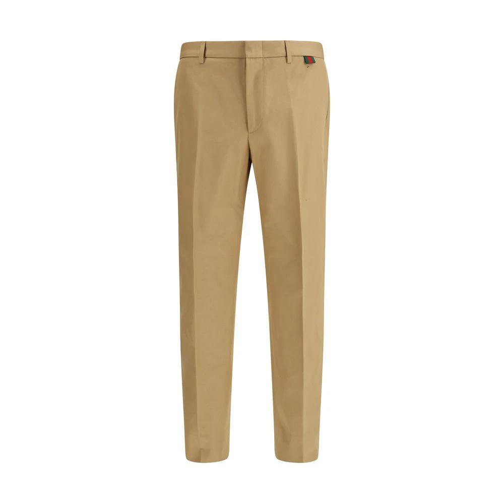 Gucci Beige Baumwollhose für den Alltag by Gucci
