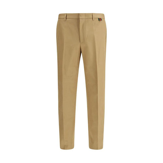 Gucci Beige Baumwollhose für den Alltag by Gucci