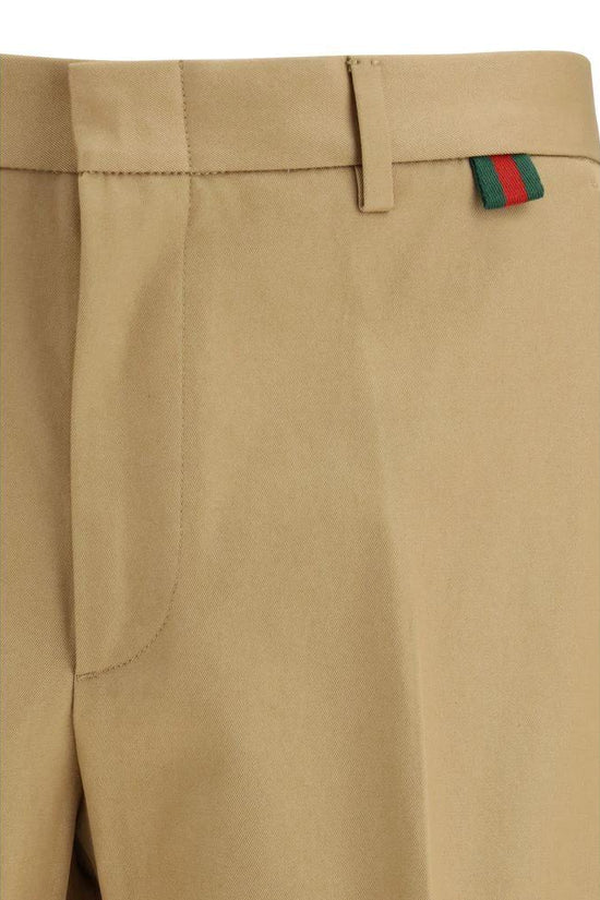Gucci Beige Baumwollhose für den Alltag by Gucci