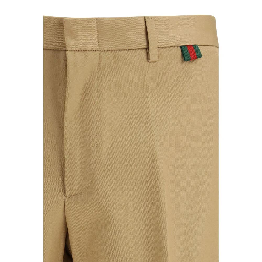 Gucci Beige Baumwollhose für den Alltag by Gucci