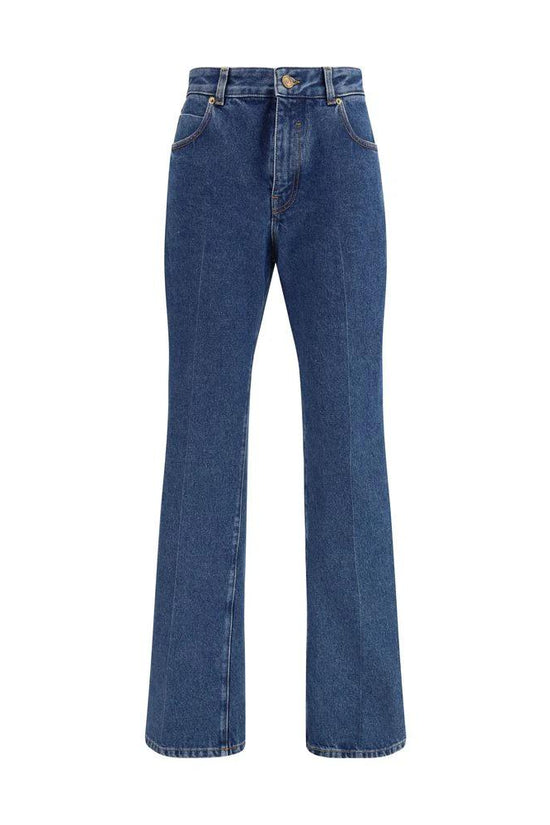 Balmain Blaue Baumwoll-Jeans mit geradem Bein by Balmain