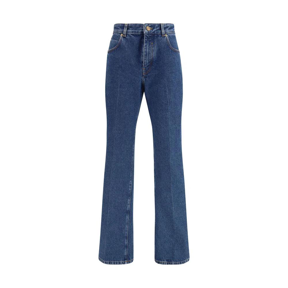 Balmain Blaue Baumwoll-Jeans mit geradem Bein by Balmain