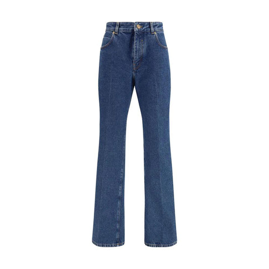 Balmain Blaue Baumwoll-Jeans mit geradem Bein by Balmain