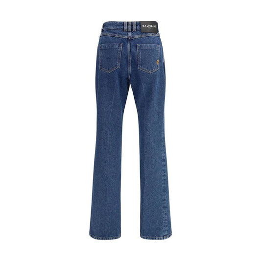 Balmain Blaue Baumwoll-Jeans mit geradem Bein by Balmain