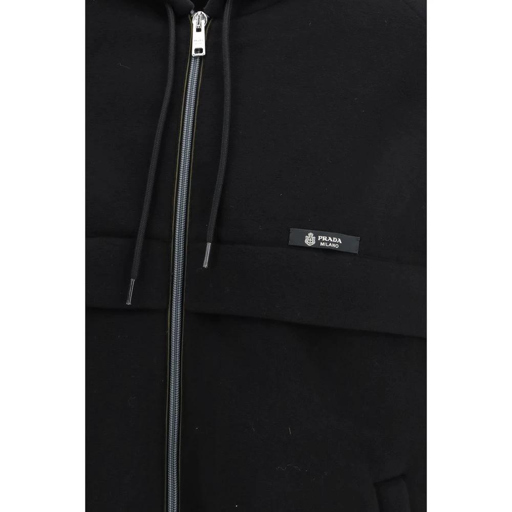 Prada Schwarze Shell-Jacke aus Polyester by Prada