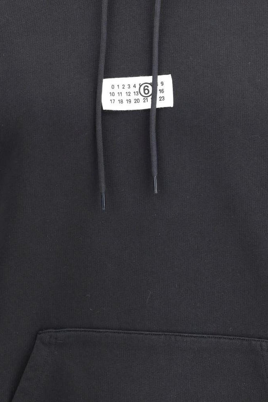 MM6 Schwarzer Baumwoll-Sweatshirt by MM6