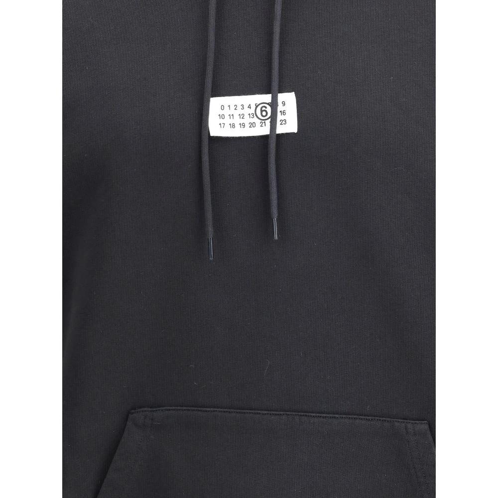 MM6 Schwarzer Baumwoll-Sweatshirt by MM6