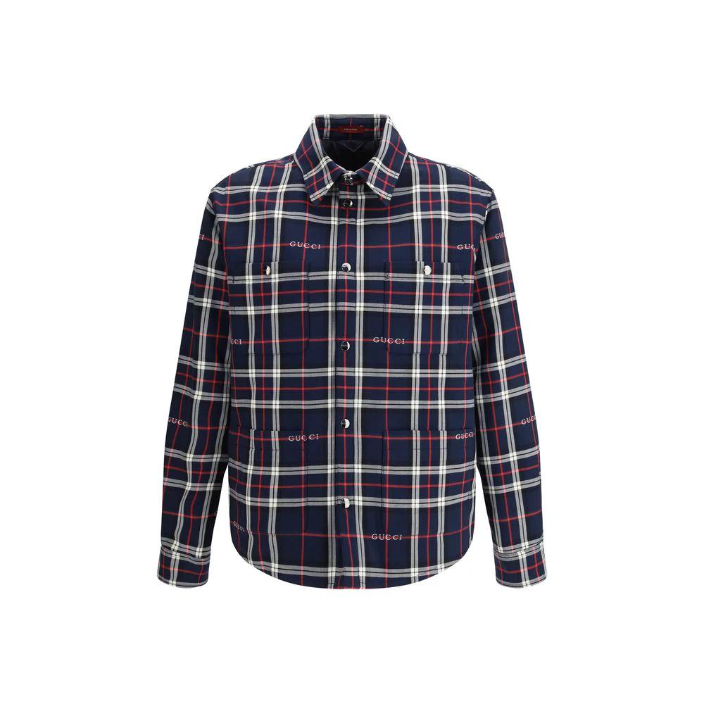 Gucci Blaue Baumwolljacke und Mantel by Gucci