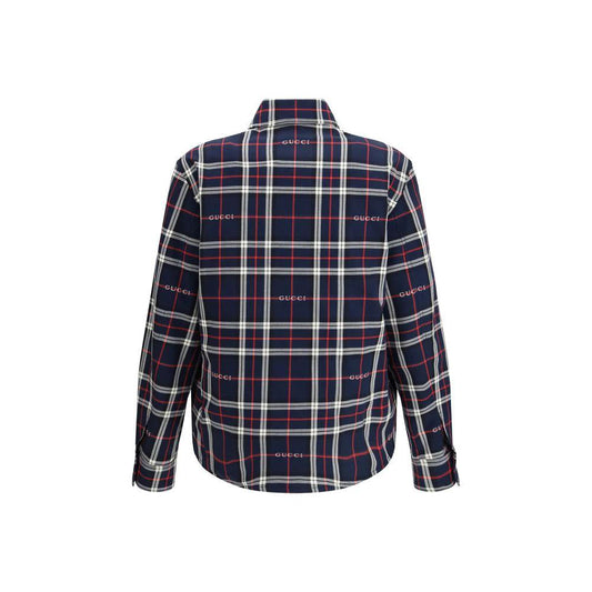 Gucci Blaue Baumwolljacke und Mantel by Gucci