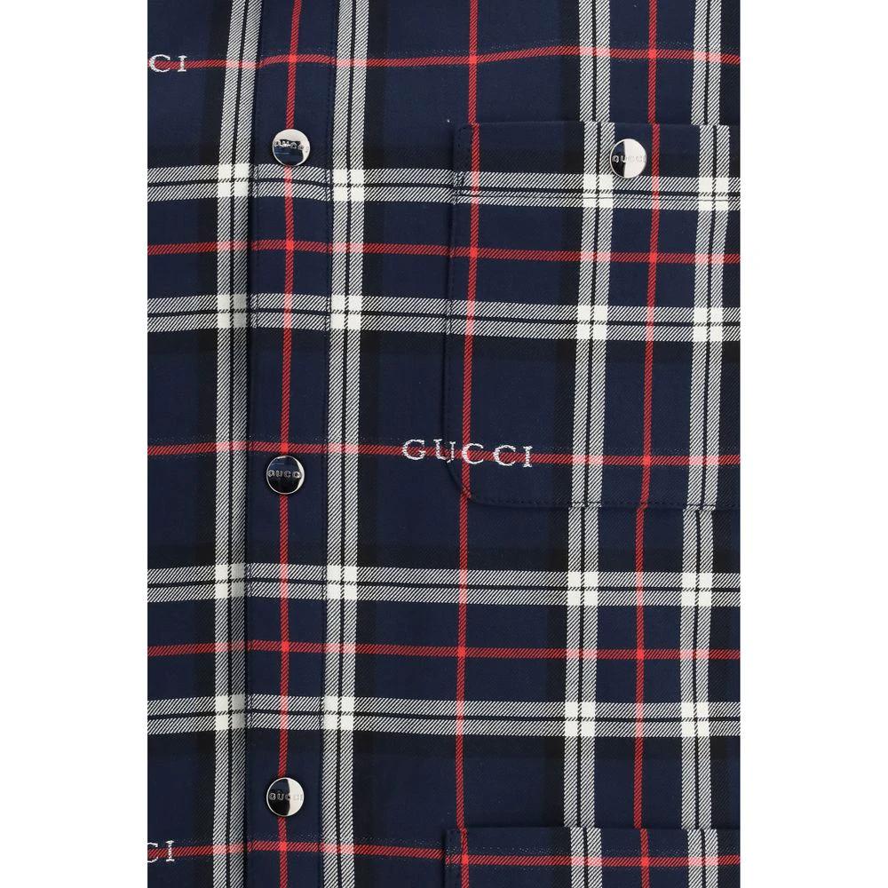 Gucci Blaue Baumwolljacke und Mantel by Gucci