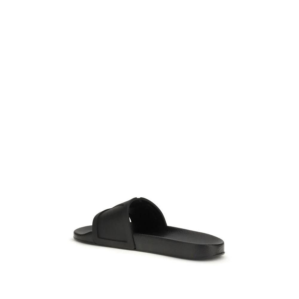 Valentino Garavani Schwarze Gummisandalen by Valentino Garavani