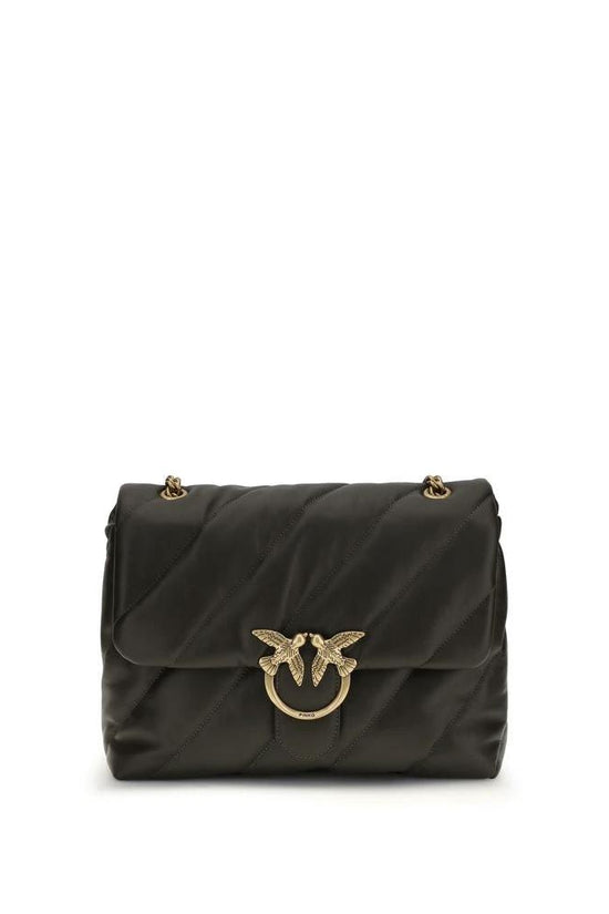PINKO Bicolor Calf Leather Bos Taurus Schultertasche by PINKO