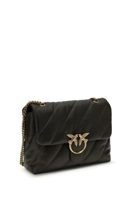 PINKO Bicolor Calf Leather Bos Taurus Schultertasche by PINKO