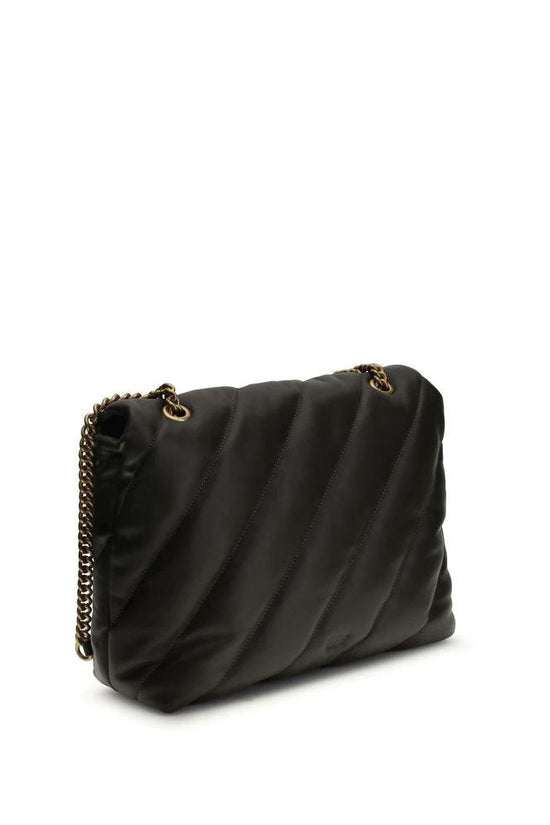 PINKO Bicolor Calf Leather Bos Taurus Schultertasche by PINKO