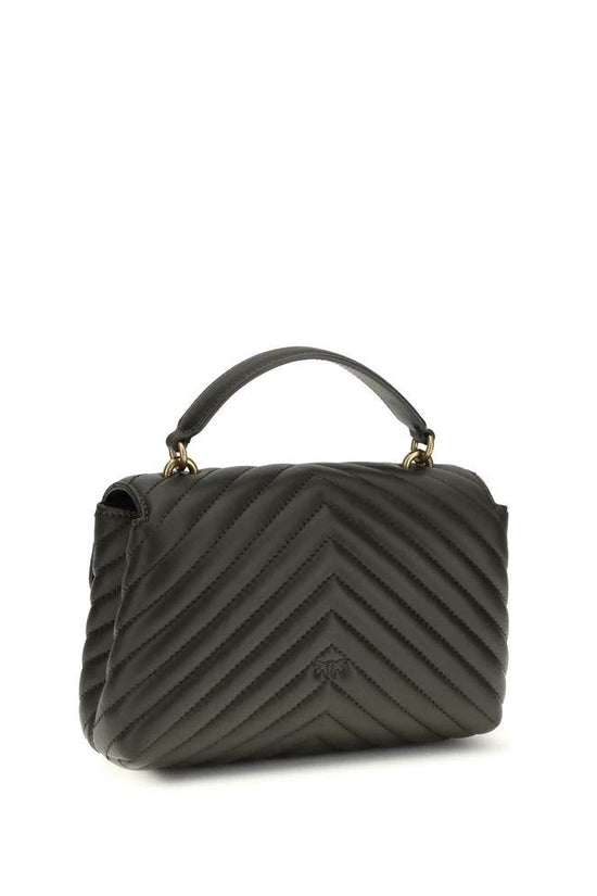 PINKO Bicolor Calf Leather Bos Taurus Handtasche by PINKO