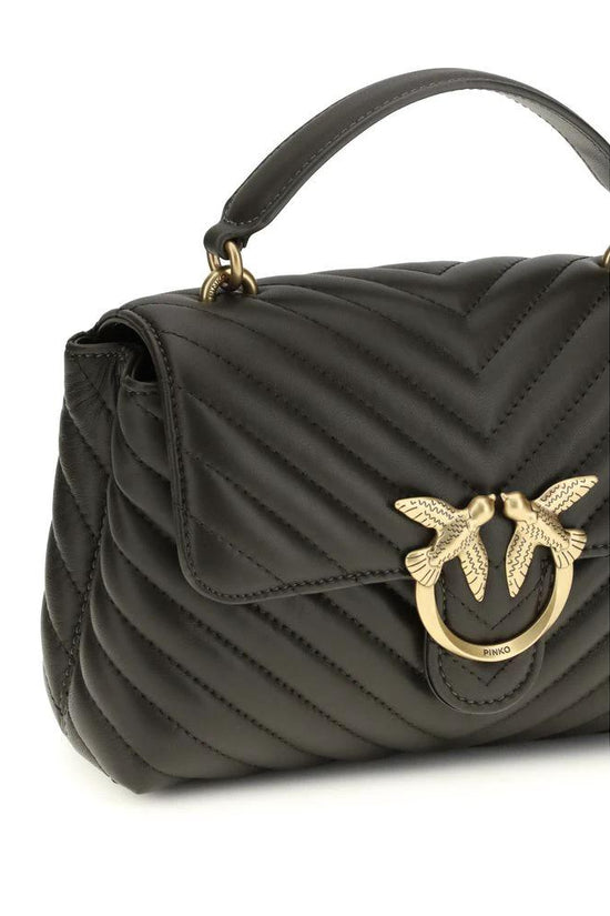 PINKO Bicolor Calf Leather Bos Taurus Handtasche by PINKO