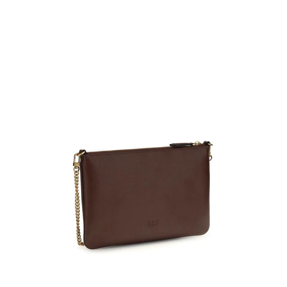 PINKO Schultertasche aus bordeauxrotem Kalbsleder Bos Taurus by PINKO