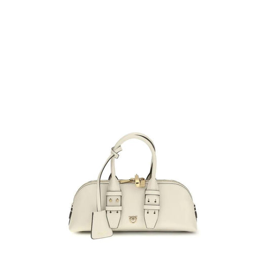 PINKO Beige Calf Leather Bos Taurus Handbag by PINKO