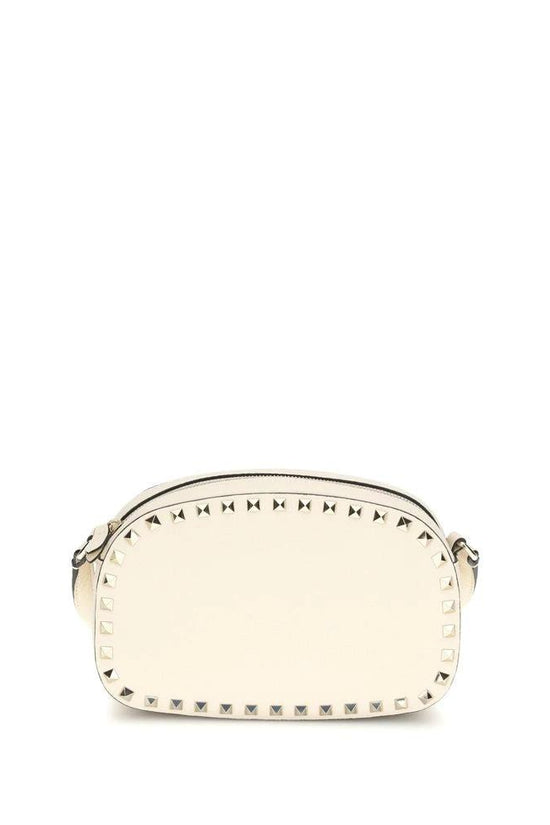 Valentino Garavani Beige Calf Leather Bos Taurus Schultertasche by Valentino Garavani