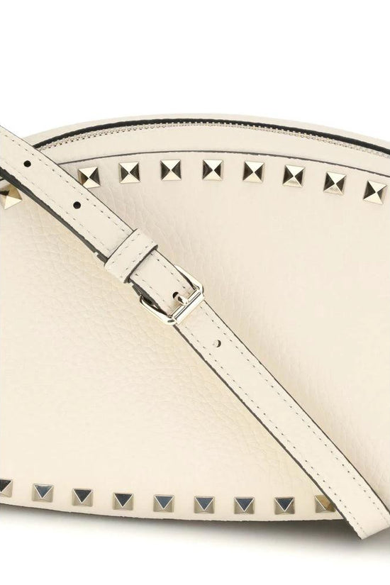 Valentino Garavani Beige Calf Leather Bos Taurus Schultertasche by Valentino Garavani