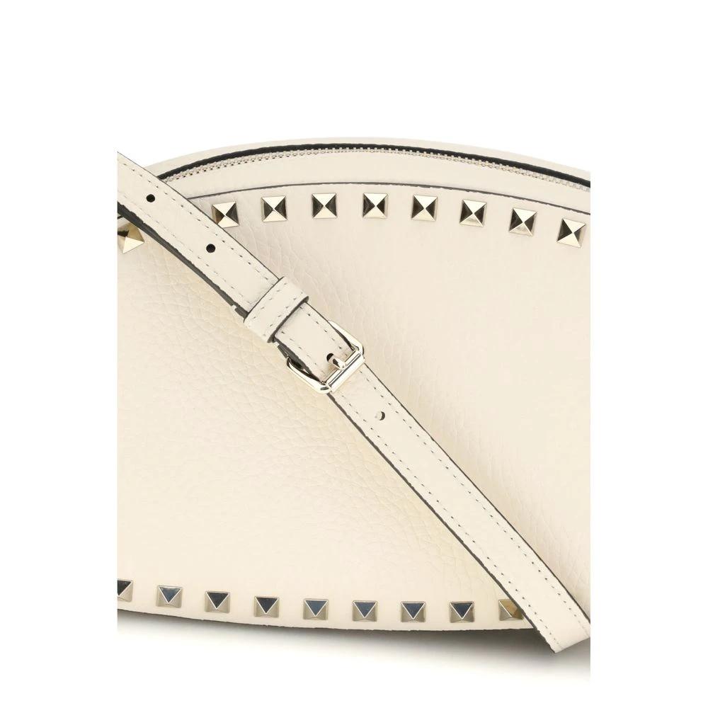 Valentino Garavani Beige Calf Leather Bos Taurus Schultertasche by Valentino Garavani
