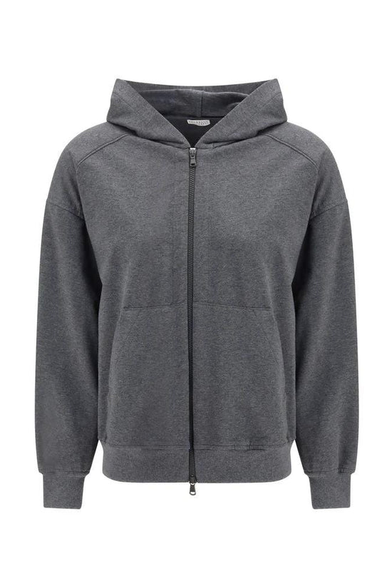 Brunello Cucinelli Cucinelli Grauer Baumwoll-Sweatshirt by Brunello Cucinelli Cucinelli