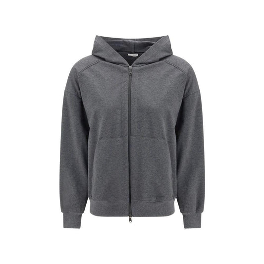 Brunello Cucinelli Cucinelli Grauer Baumwoll-Sweatshirt by Brunello Cucinelli Cucinelli