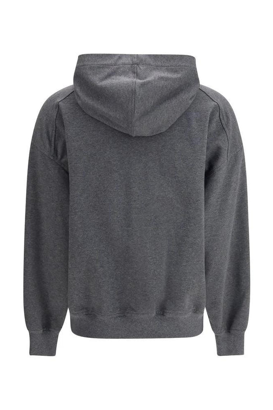 Brunello Cucinelli Grauer Baumwoll-Sweatshirt by Brunello Cucinelli