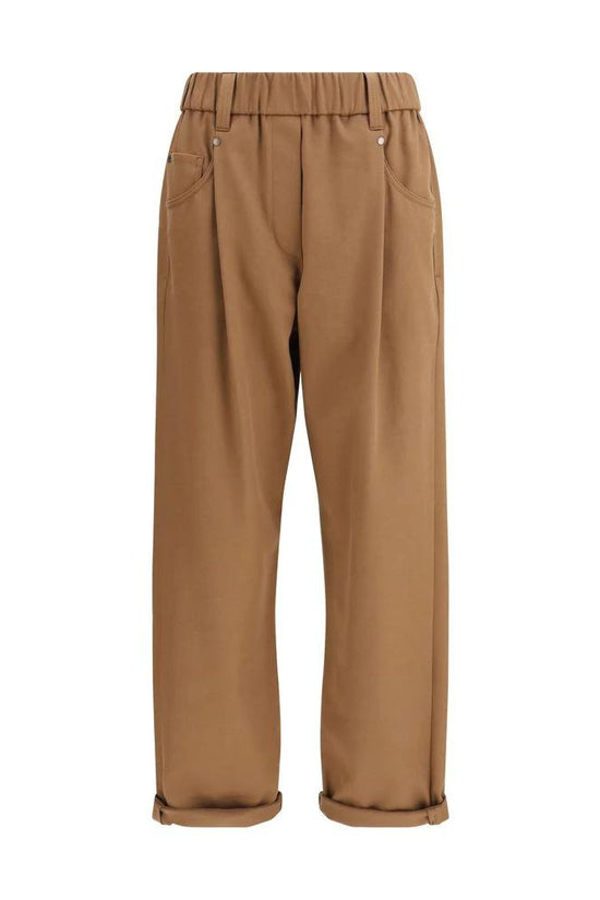 Brunello Cucinelli Cucinelli Braune Baumwoll-Freizeithose by Brunello Cucinelli Cucinelli