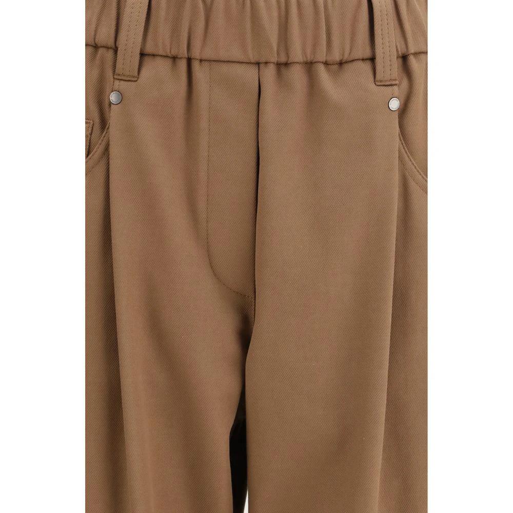 Brunello Cucinelli Braune Baumwoll-Freizeithose by Brunello Cucinelli