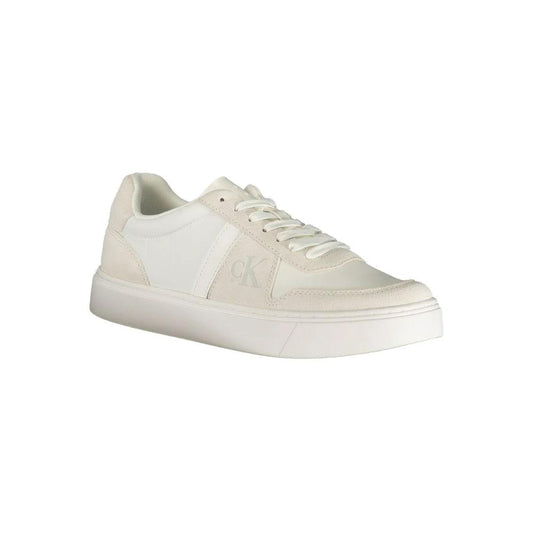 Calvin Klein Bianco Polyester Herren-Sneaker by Calvin Klein