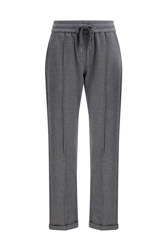 Brunello Cucinelli Graue Baumwoll-Freizeithose by Brunello Cucinelli